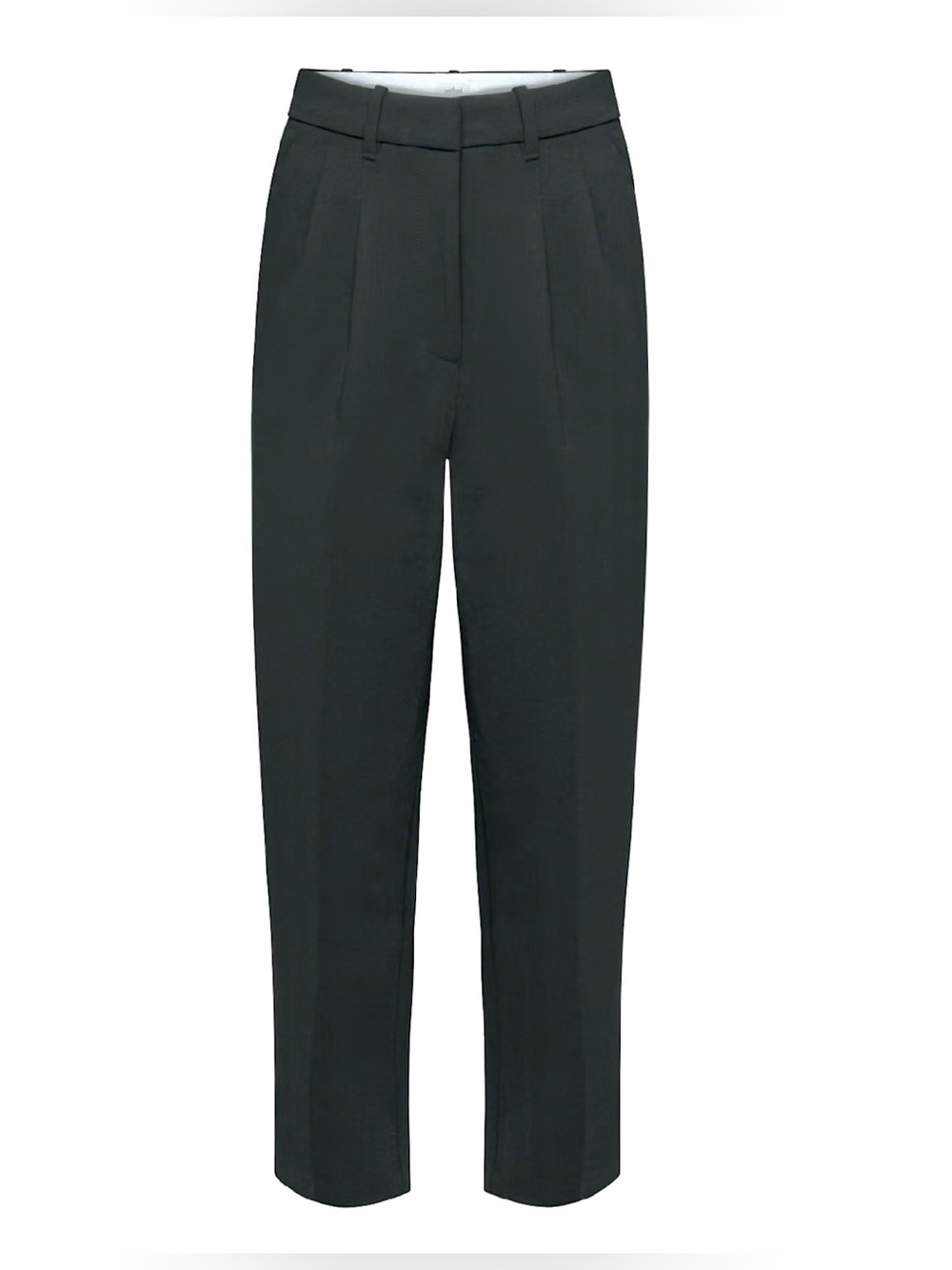 Wilfred Aritzia Sz 2 Black Japanese High Waisted Relaxed Fit Carrot Crepe Pants